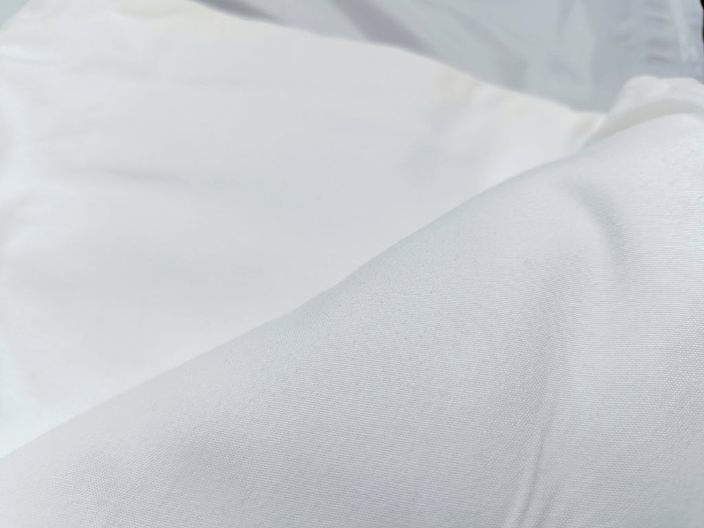 Lot de 2 housses de couette blanches 260x240cm - percale de coton