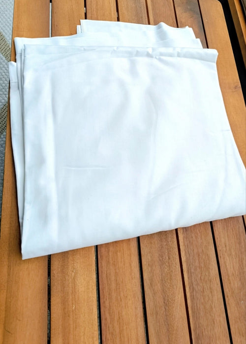 Lot de 2 housses de couette blanches 260x240 cm – coton/polyester