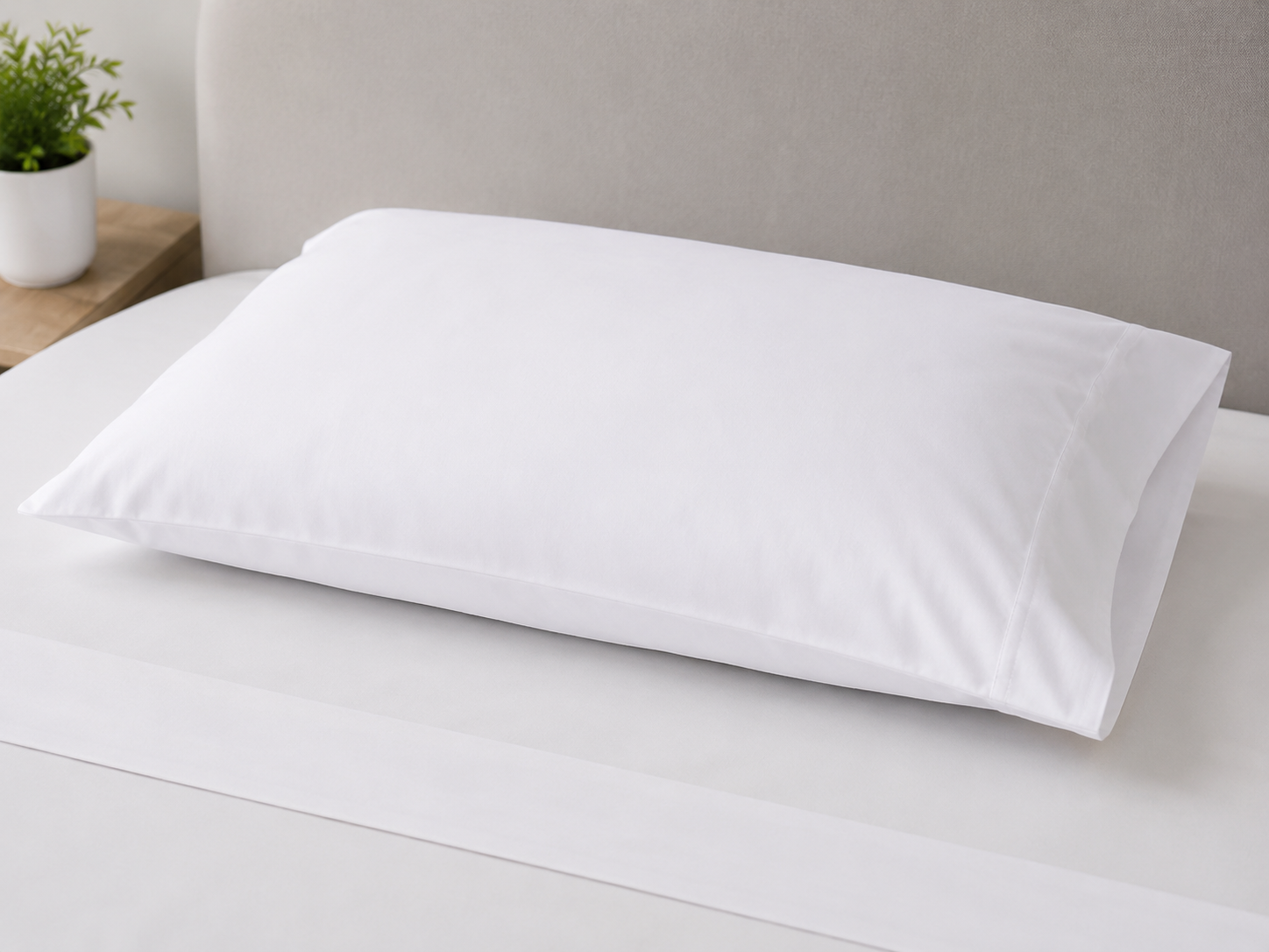 Lot de 6 taies d’oreillers blanches – 50×80 cm