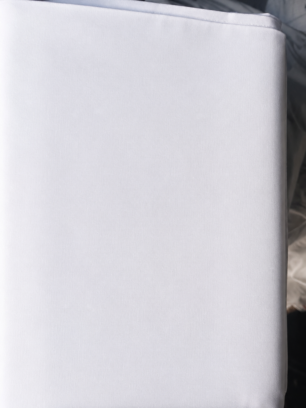 Lot de 3 housses de couette blanches 160 × 260 cm – Percale de coton