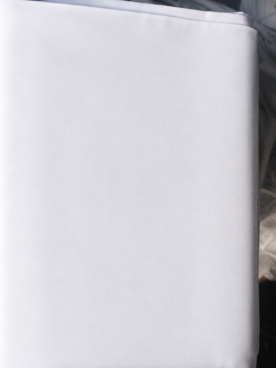 Lot de 3 housses de couette blanches 160 × 260 cm – Percale de coton