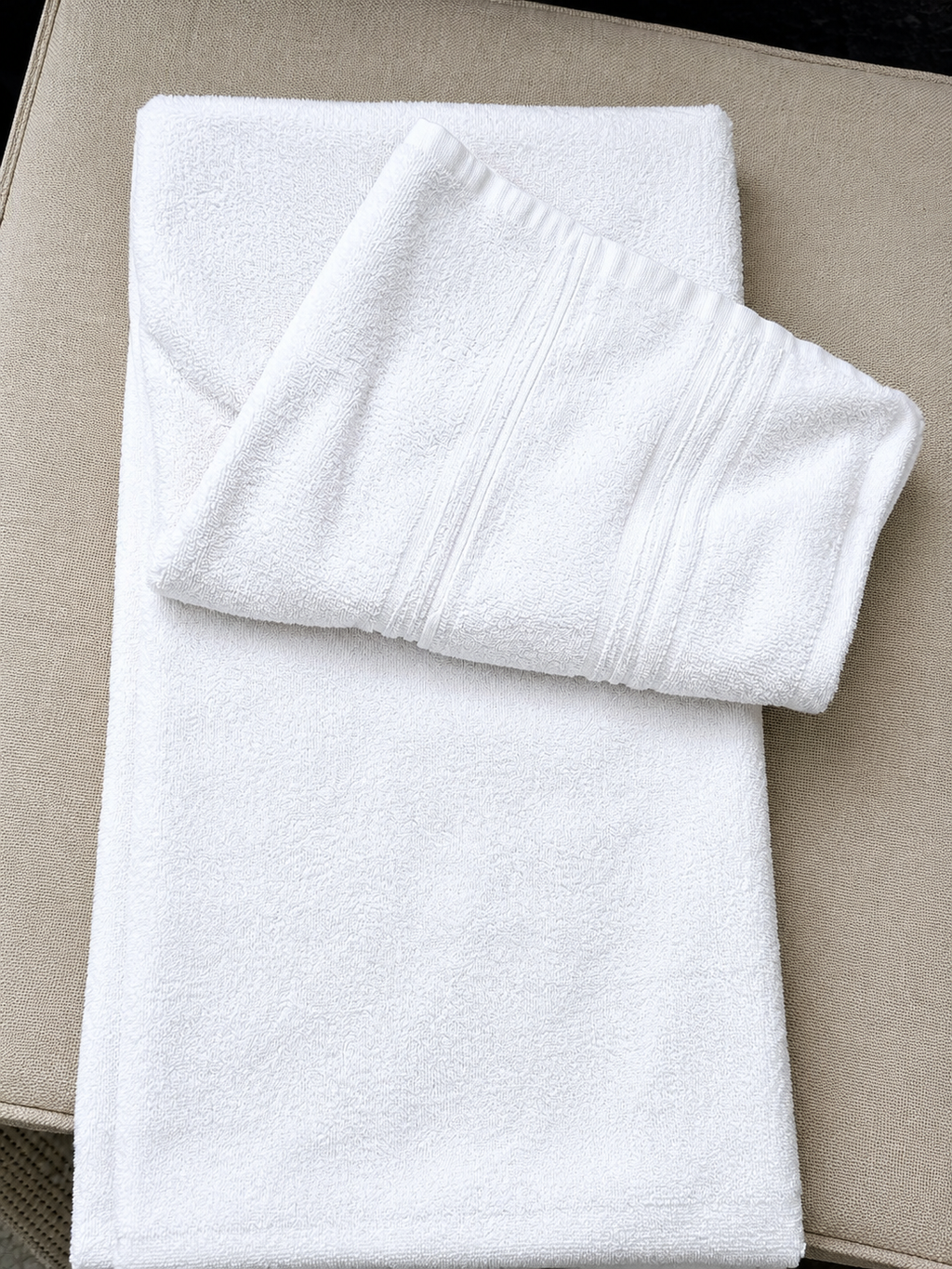 Set of 3 100% cotton towels – 170 × 40 cm – Hotel quality – Refurbished
